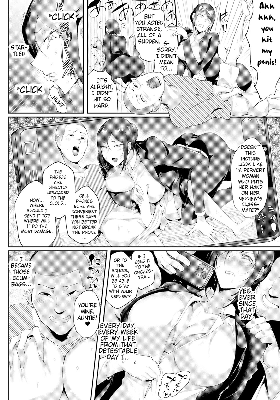 Hentai Manga Comic-Blackmailed Into Submission By A Horrible Father And Son-Read-8